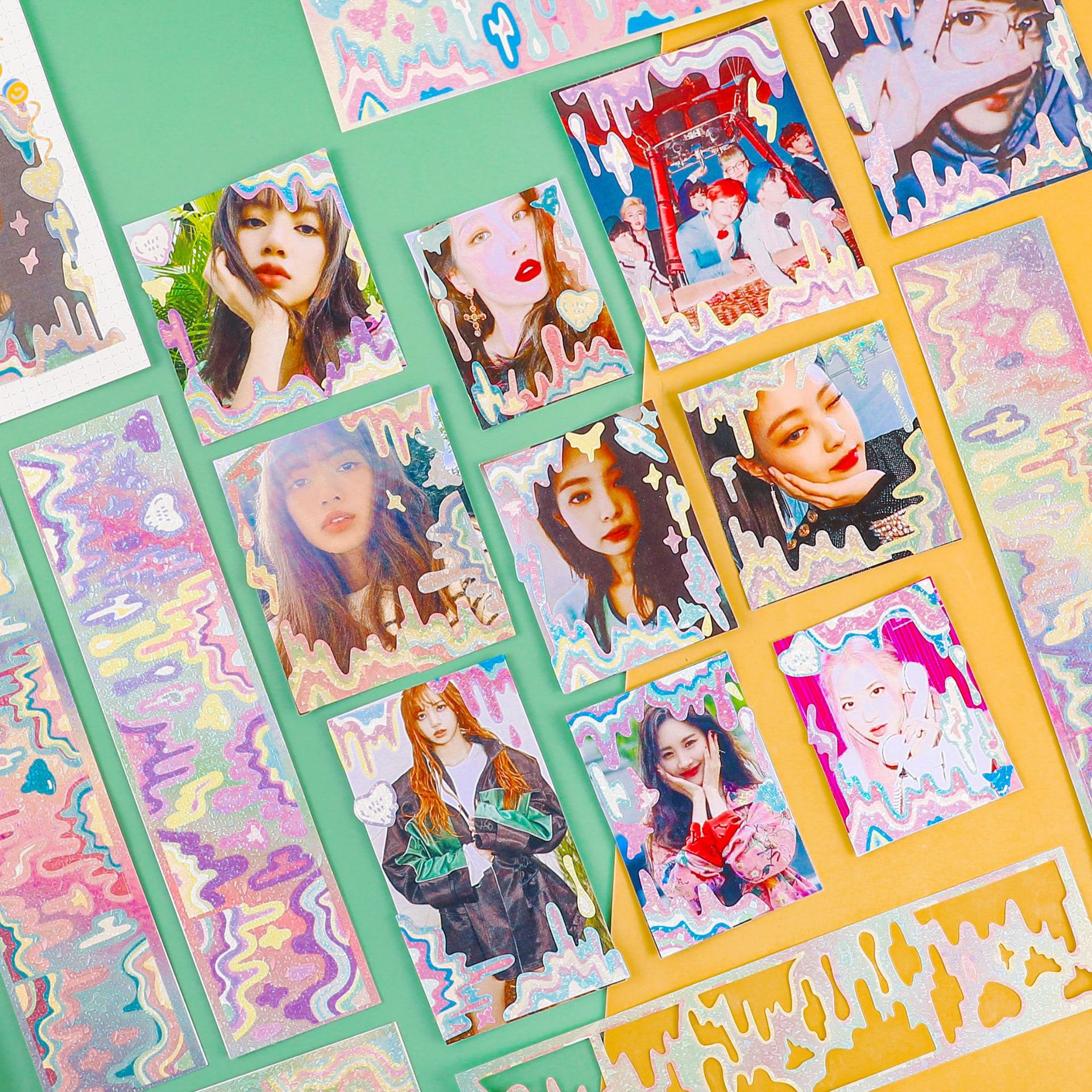 Sticker trang trí Toploader hàn quốc tan chảy