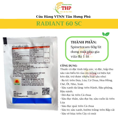 Thuốc Trừ Sâu Radiant 60SC gói 15ml
