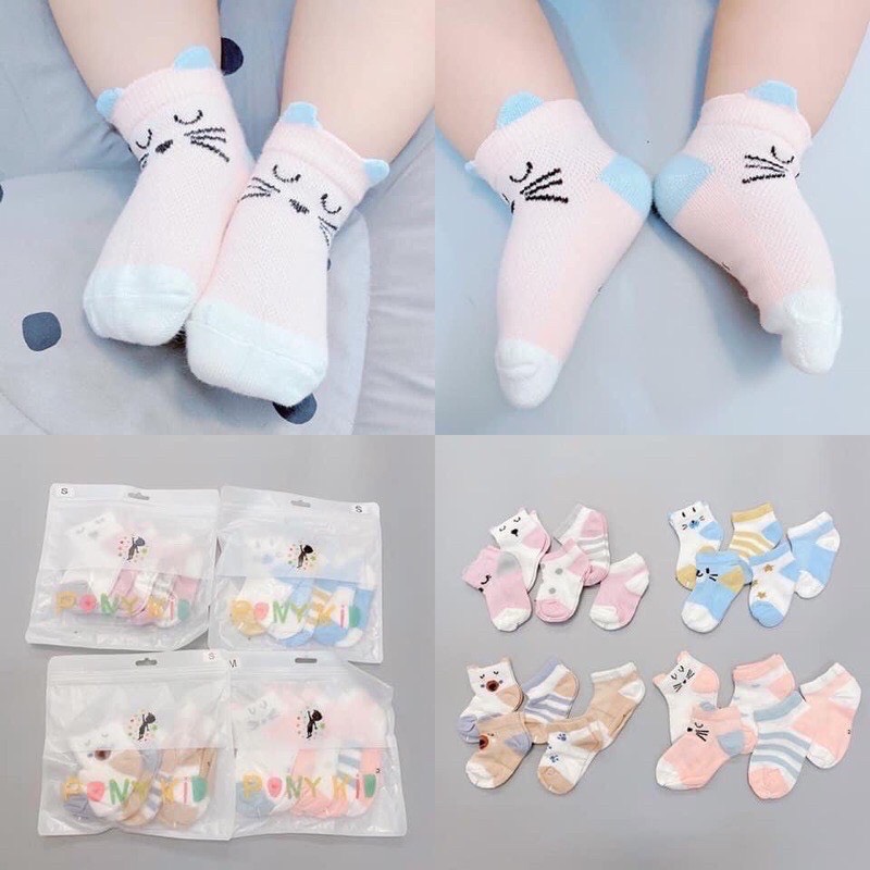 Sét 5 Đôi Tất Lưới Kids Socks - Loại Đẹp