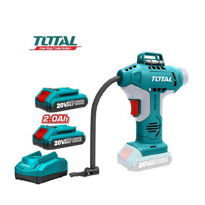 Máy bơm hơi tự động dùng pin total 20v tacli2001