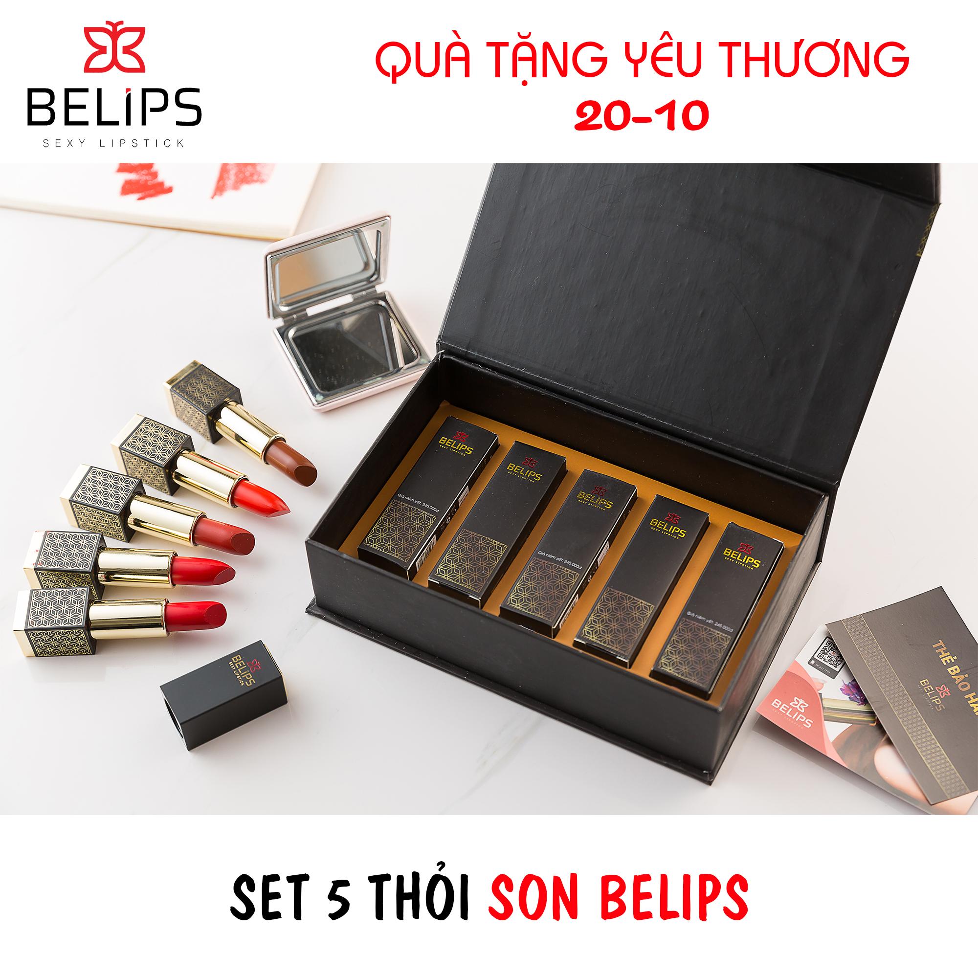 Set son Belips 5 thỏi - Bộ quà tặng yêu thương
