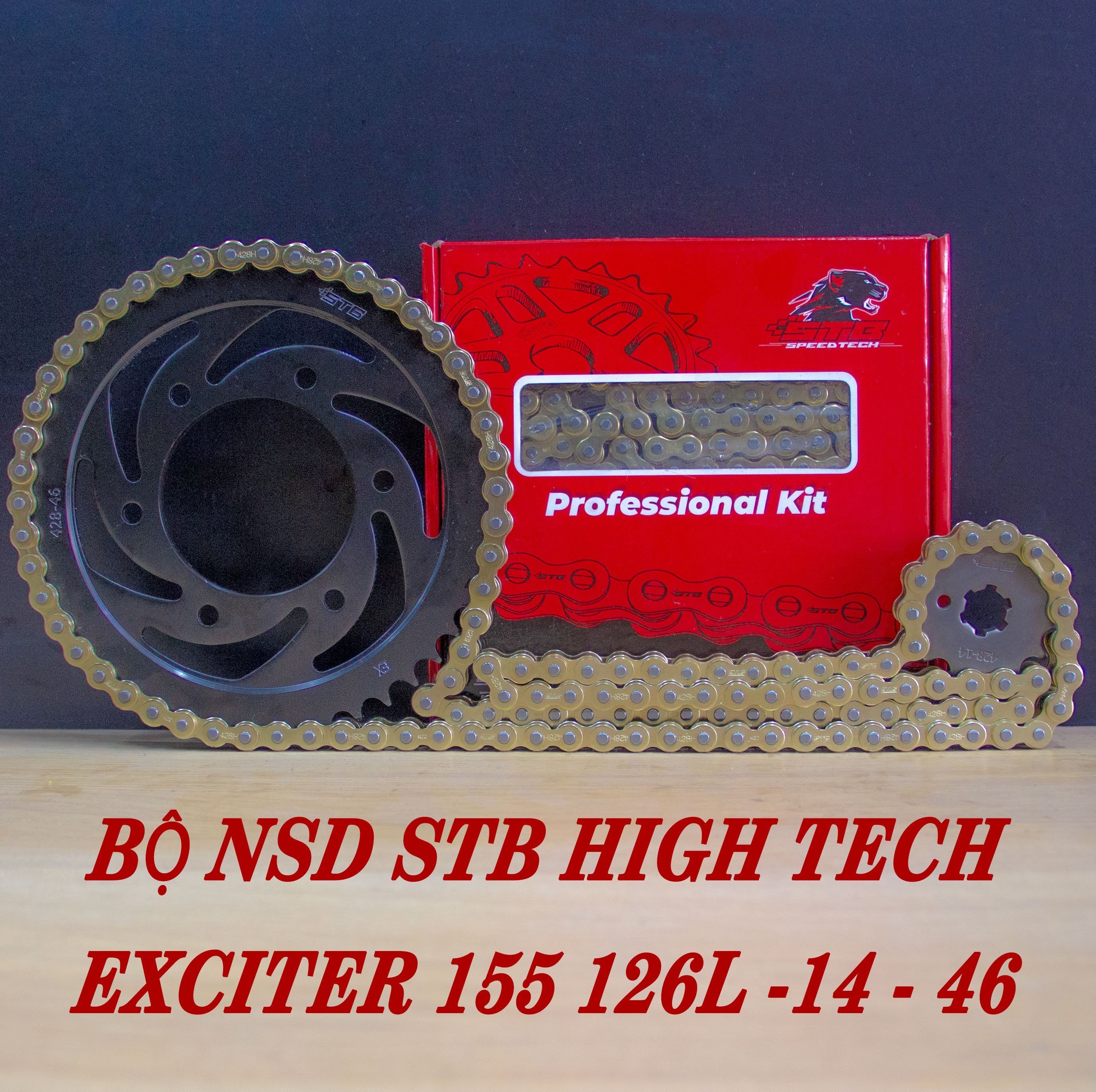 Bộ nhông sên dĩa stb high tech exciter 135/150/155