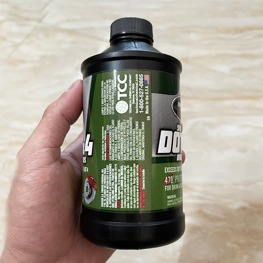 Dầu Phanh Chịu Nhiệt DOT 4 Johnsen 355ml (Màu Vàng)