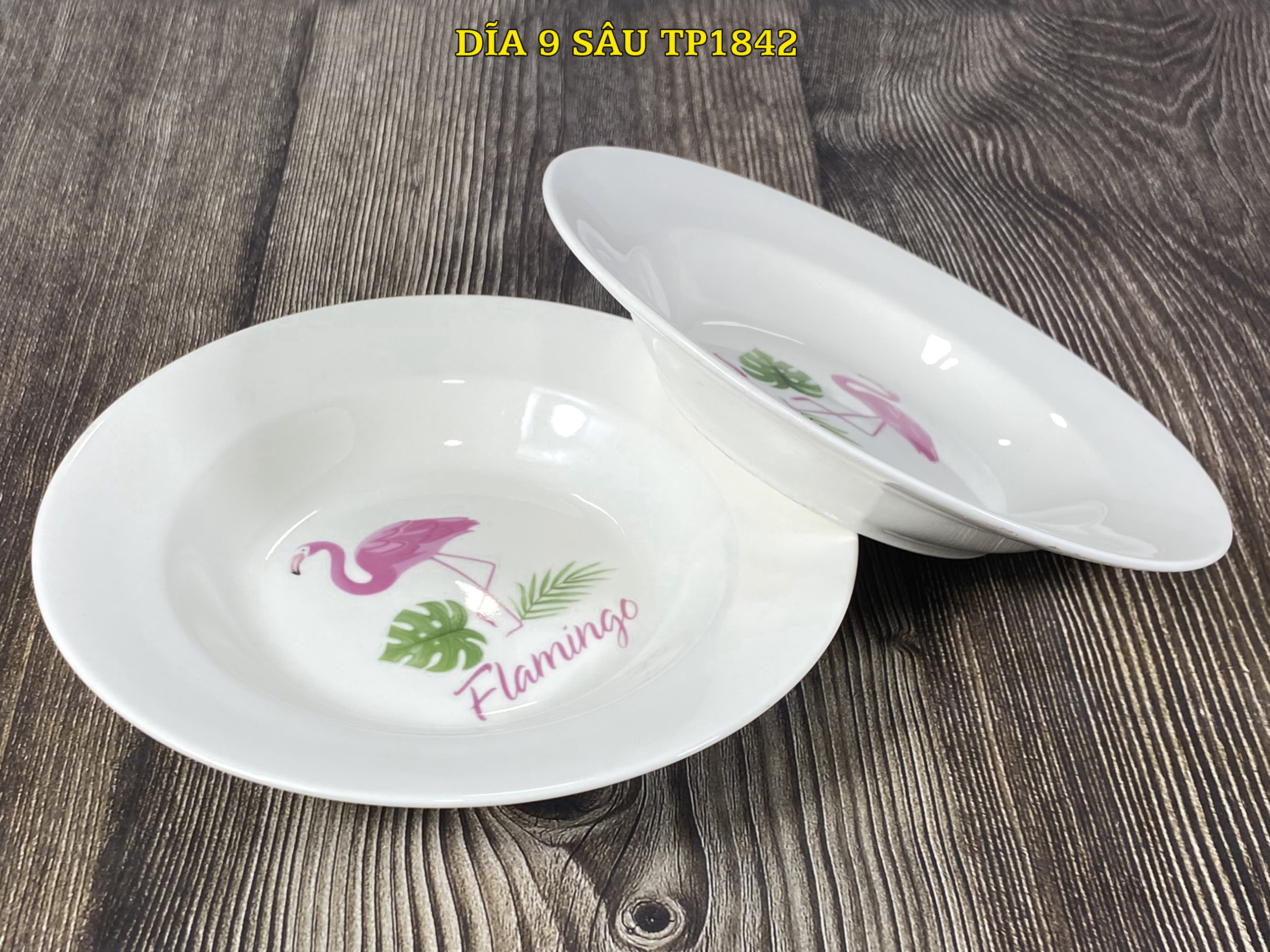 Đĩa 9 sâu tp 1842 sứ bát bảo cao cấp, since_1977
