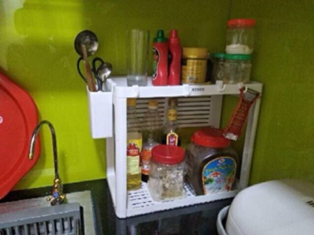 Kệ Gia Vị Kèm Cắm Dao Thớt Ecoco 1704