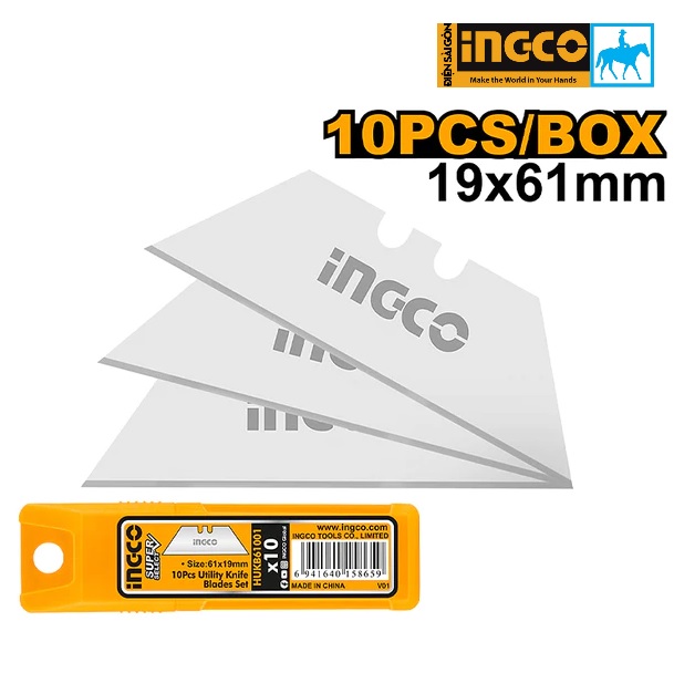 Bộ 10 lưỡi dao rọc giấy 61x19mm sk5 tolsen 30010