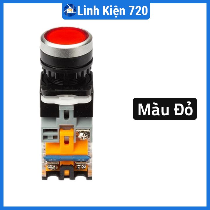 Nút nhấn đề la38 nhấn giữ có đèn la38 380v 10a