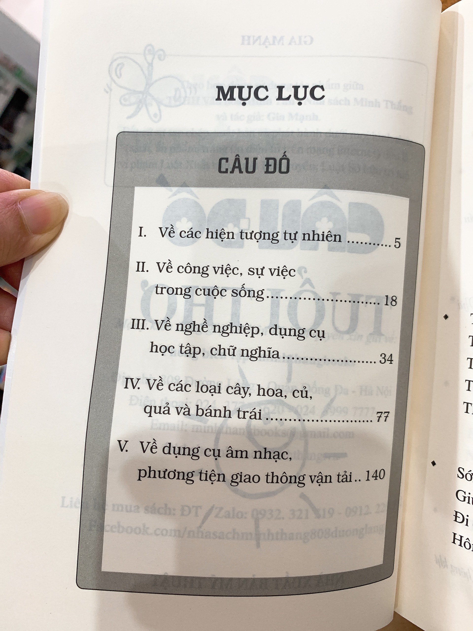 Sách - Câu đố tuổi thơ