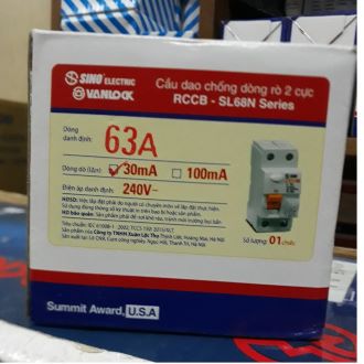 Attomat SINO 50A SL68N chống giật