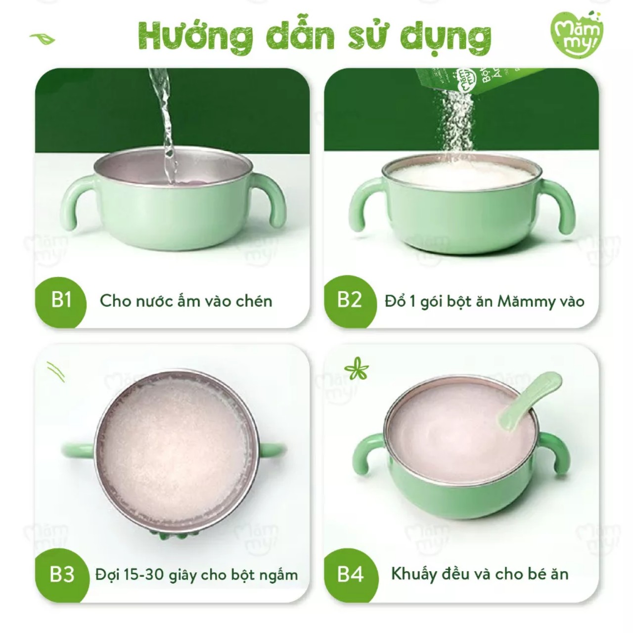 Bột ăn dặm Mămmy cho bé từ 6 tháng tuổi. Date 2025