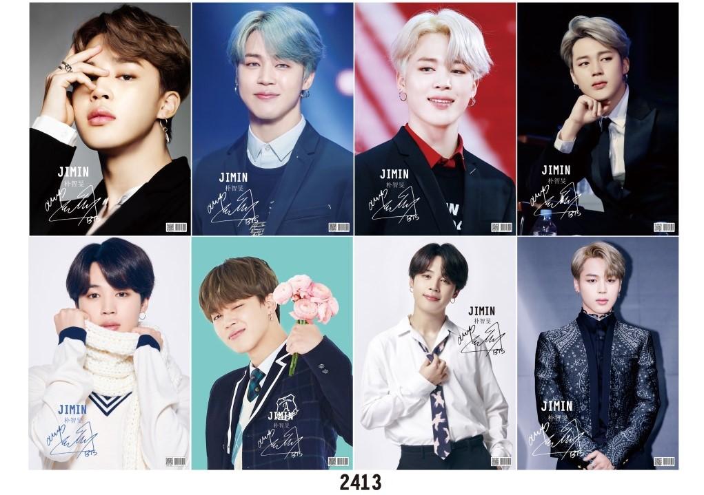 Bộ Poster BTS 8 Tấm Khổ Lớn A3