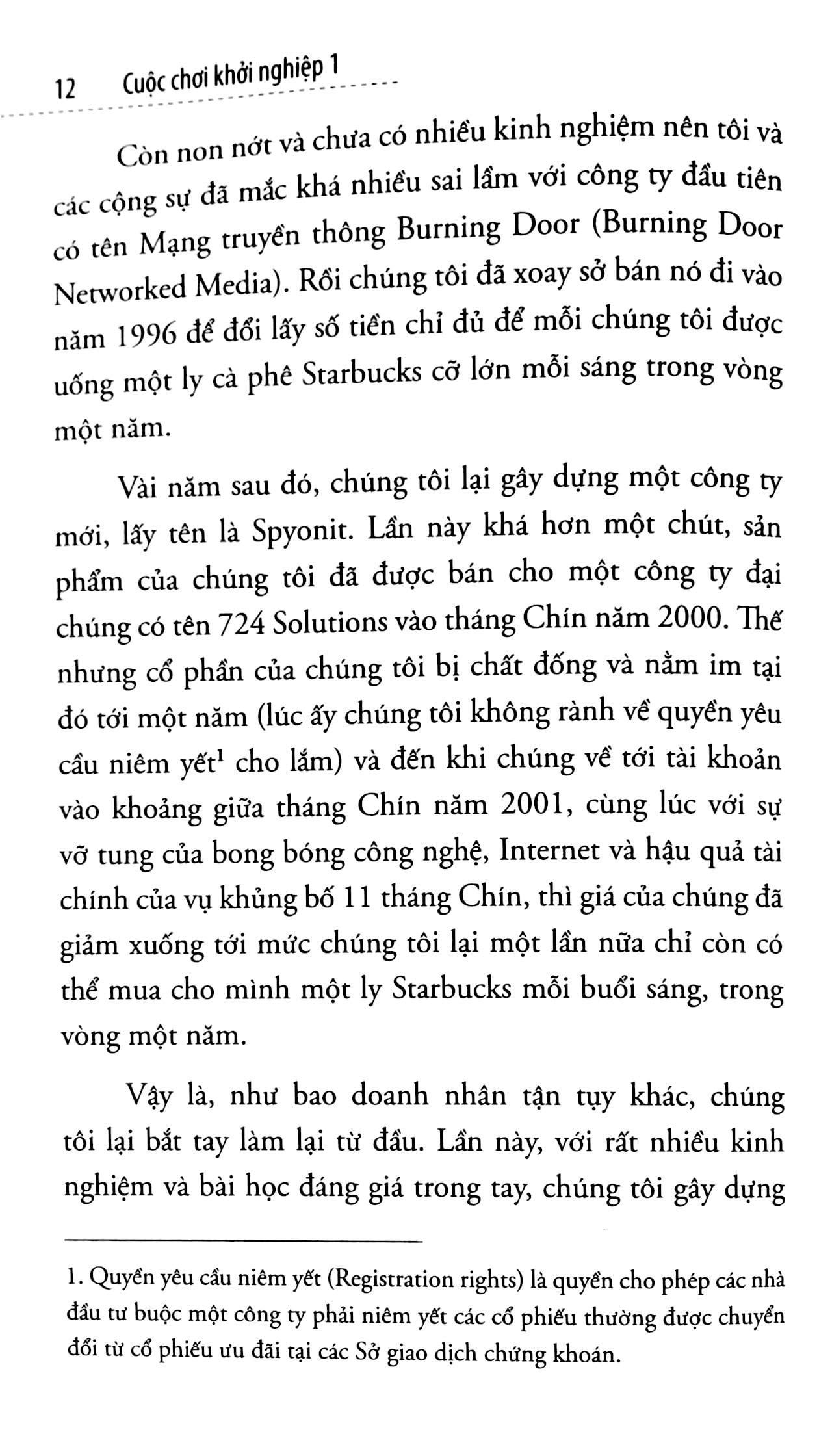 Sách - Cuộc chơi khởi nghiệp 1