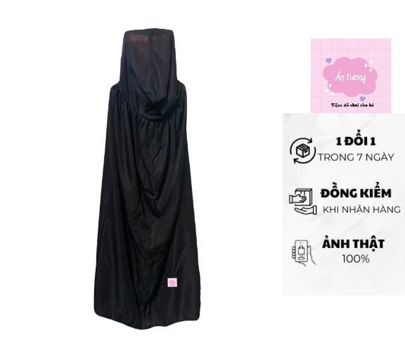 Trang phục hóa trang, áo choàng thần chết, ma cà rồng ANTU dài 90-120 cm cho người lớn và trẻ em, trang phục Halloween