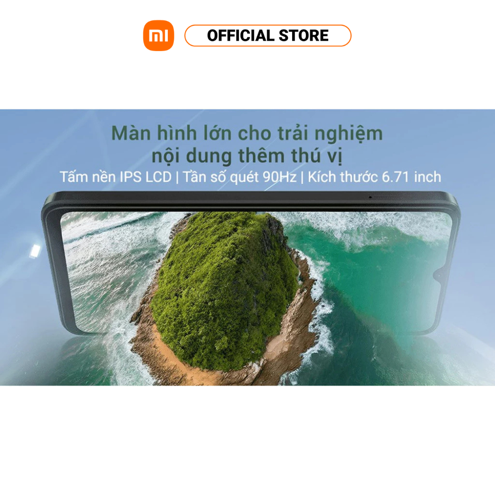 Điện thoại thông minh Xiaomi Redmi A3 (4+128GB) | Màn hình LCD 6,71" 90Hz | MediaTek HelioG36 | Pin 5000mAh