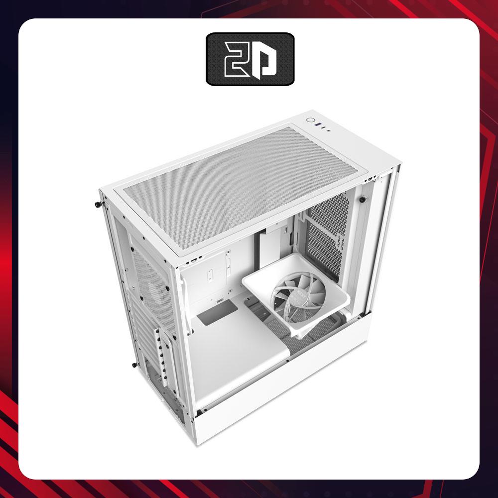 Vỏ case NZXT H5 FLOW WHITE (Màu Trắng)