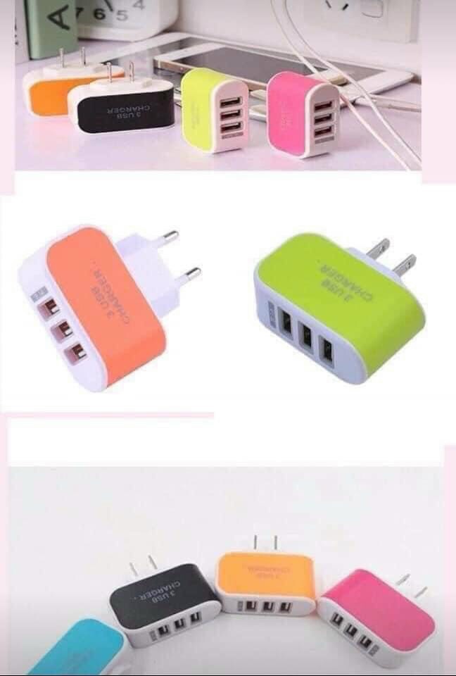 [HCM]Cục sac điện thoại 3 cổng USB