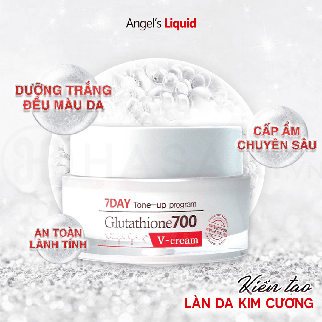 Kem Trắng Da 7day Whitening Program Glutathione 700