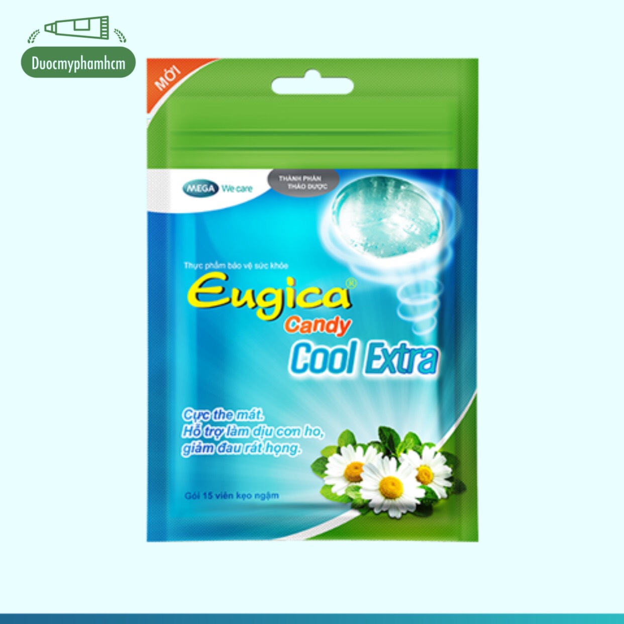 [HCM]Eugica Candy Cool Extra (Bịch 15 viên)