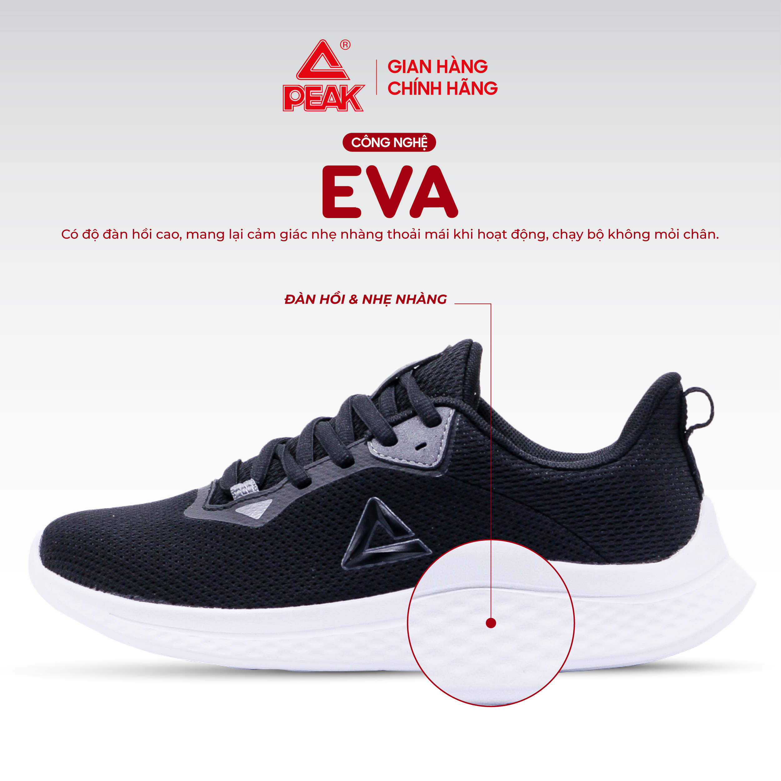 Giày Chạy Bộ Nữ PEAK Running E223198H