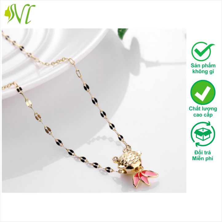 Dây chuyền nữ cute không gỉ Người Đẹp Vì lụa