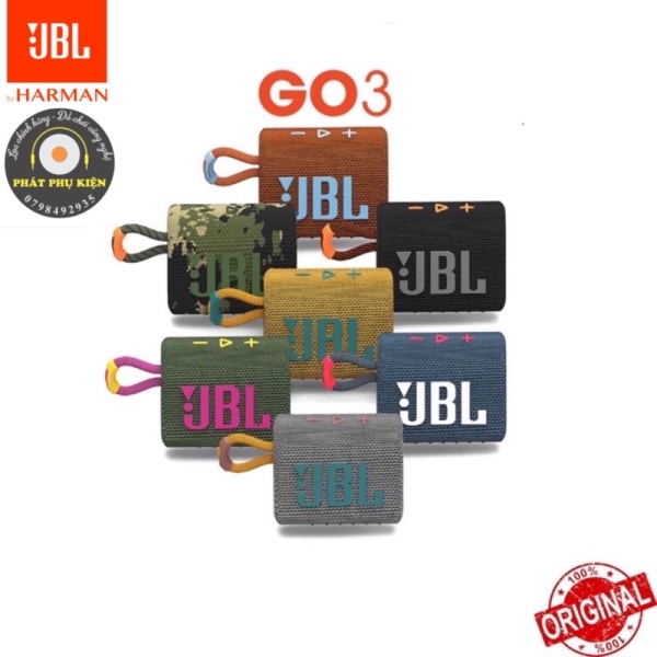 Loa bluetooth JBL Go 3 chính hãng PGI