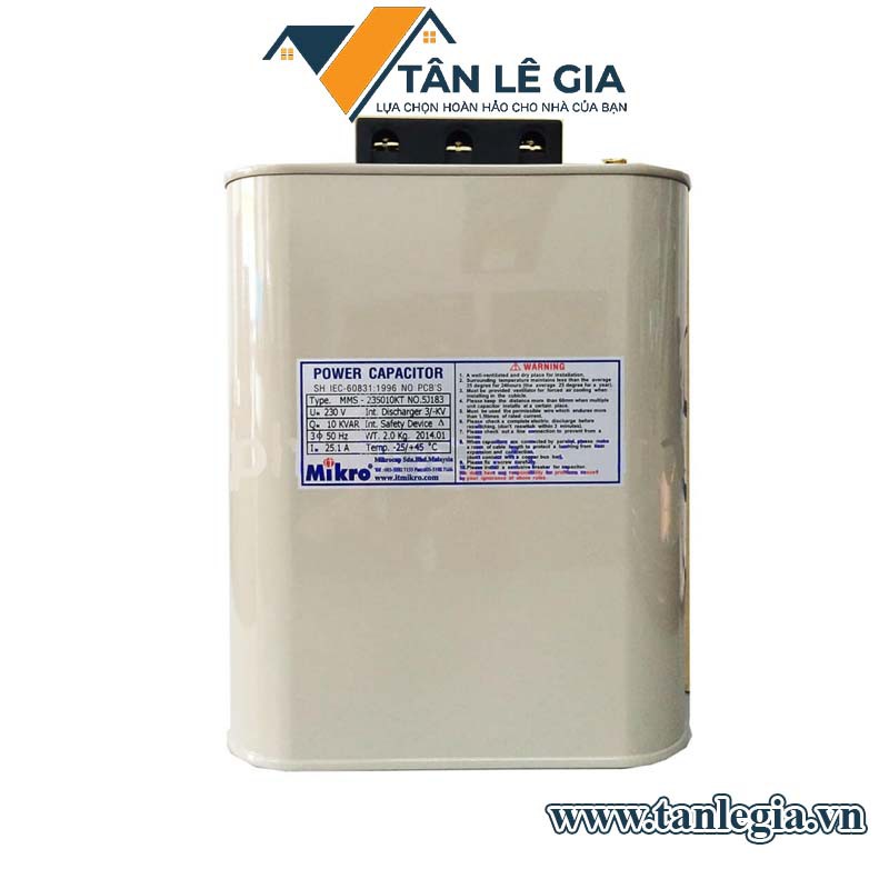 Mikro mms-445015kt tụ bù dầu 3p 15kvar