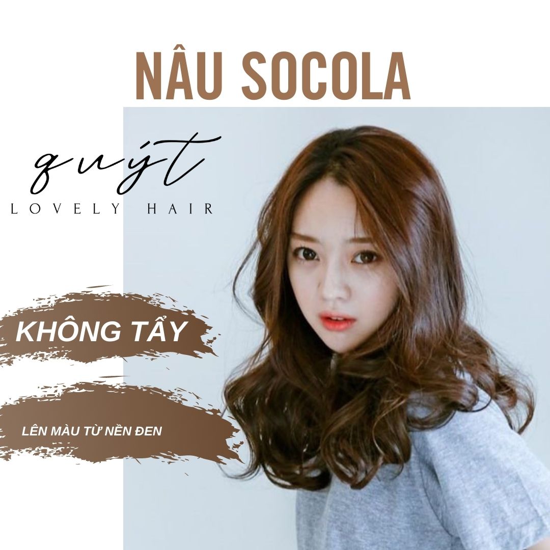 [HCM]Thuốc nhuộm tóc NÂU CHOCOLATE - Không Tẩy - tặng oxy