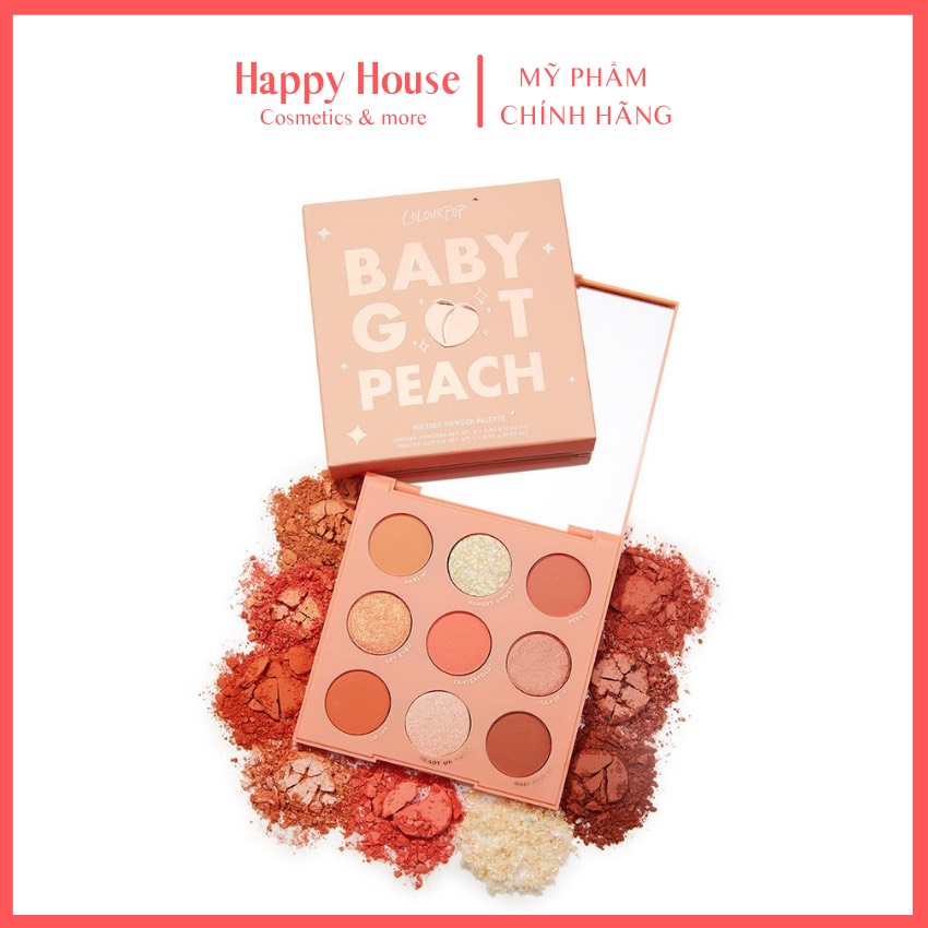 BẢNG PHẤN MẮT COLOURPOP BABY GOT PEACH-  HAPPY HOUSE