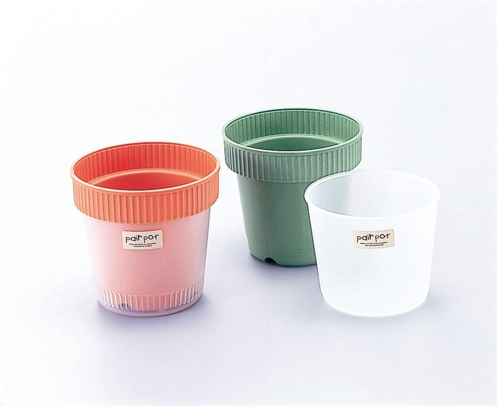 Chậu trồng cây 2 lớp Inomata màu xanh - Nội địa Nhật Bản