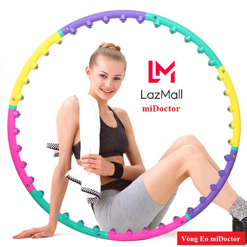 Vòng Lắc Eo Giảm Mỡ Bụng, Vòng Lắc Eo Thon Massage Giảm Mỡ Bụng - Hàng Chính Hãng miDoctor