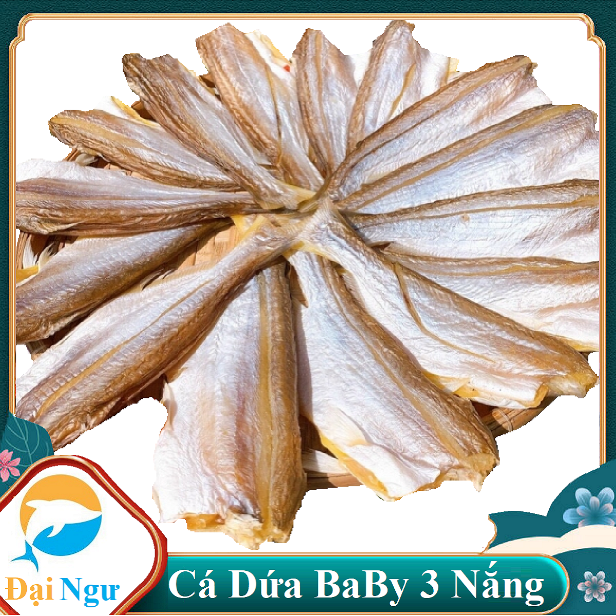 Khô cá dứa baby cần giờ khô cá dứa nhí tươi ngon nguyên chất 100%-- đại ngư