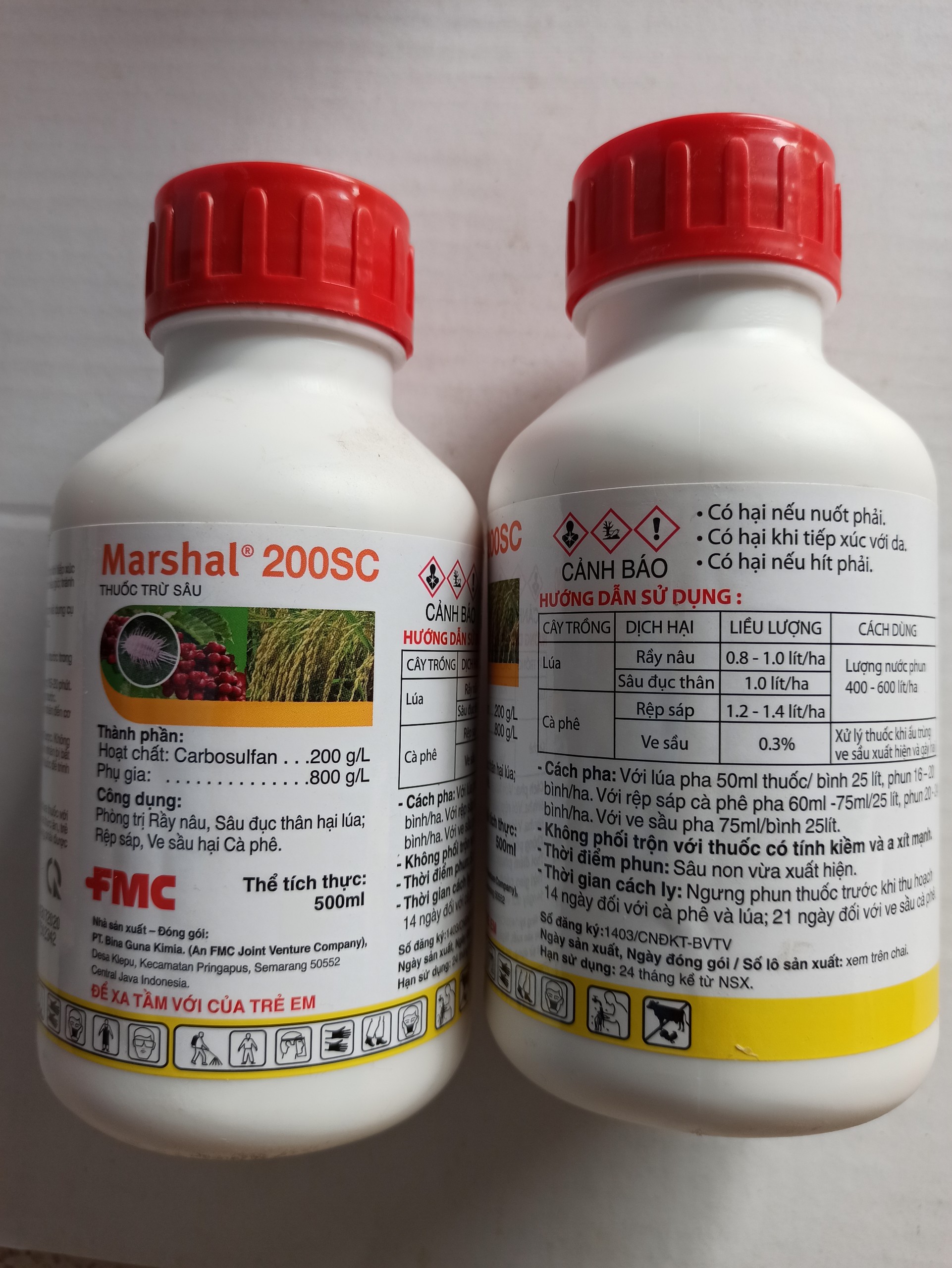 Thuốc trừ sâu Marshal 200SC- Chai 500ml