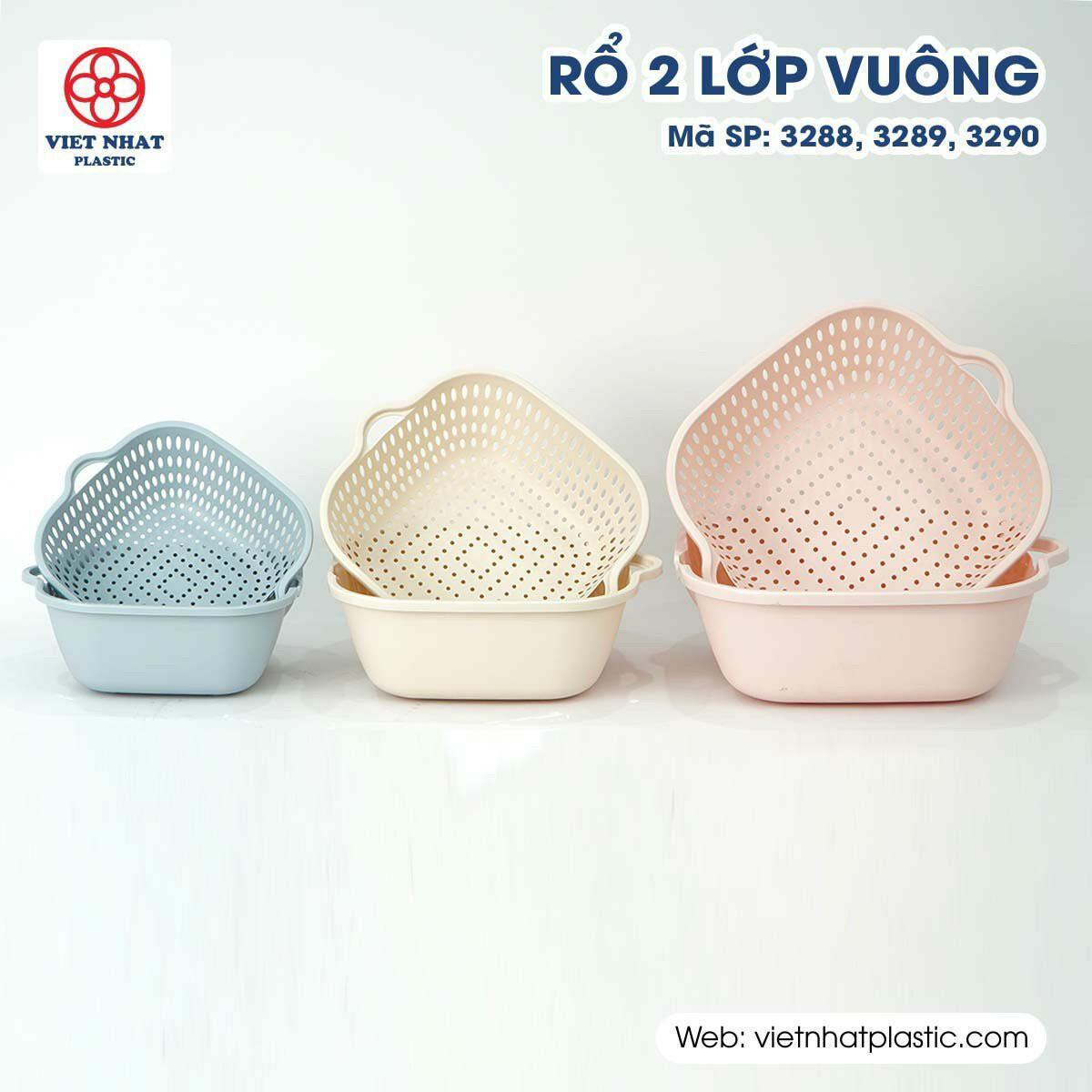 Bộ rổ vuông 2 lớp Việt Nhật đủ size