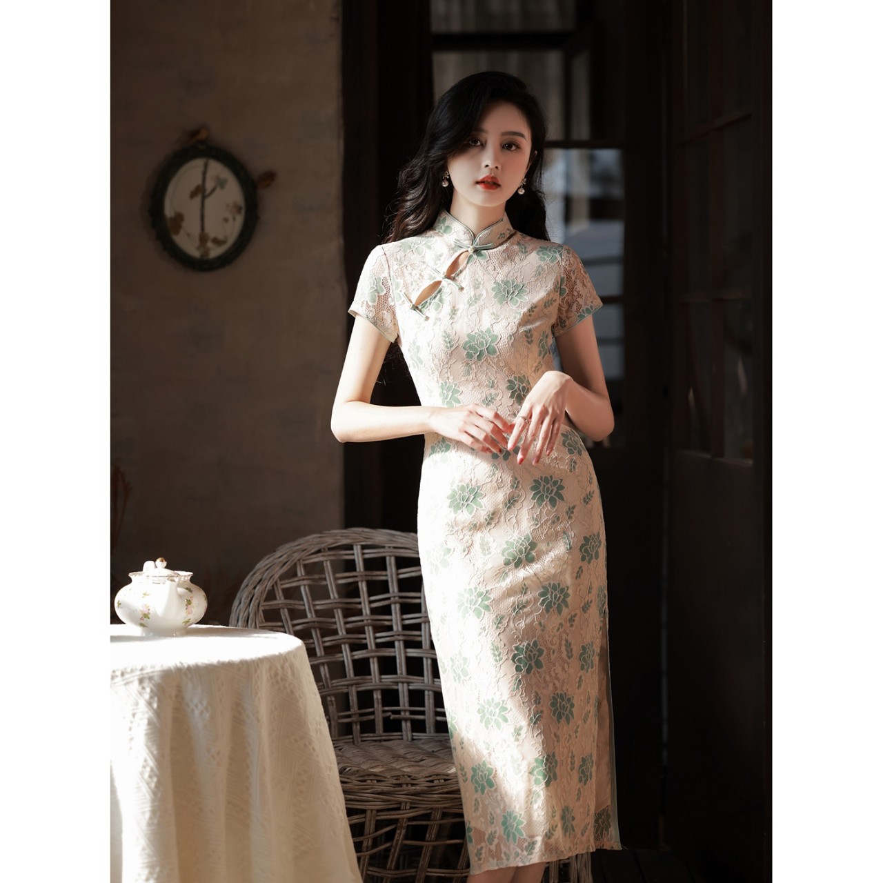 Đầm Sườn Xám Thượng Hải Siêu Xinh
