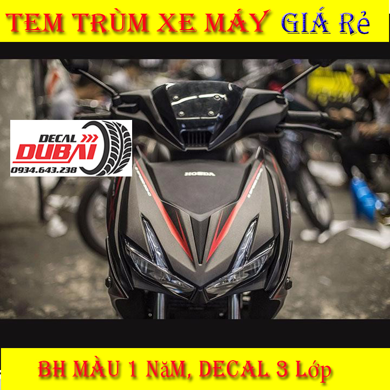 Tem Trùm Winner X Đen Nhám Viền Đỏ