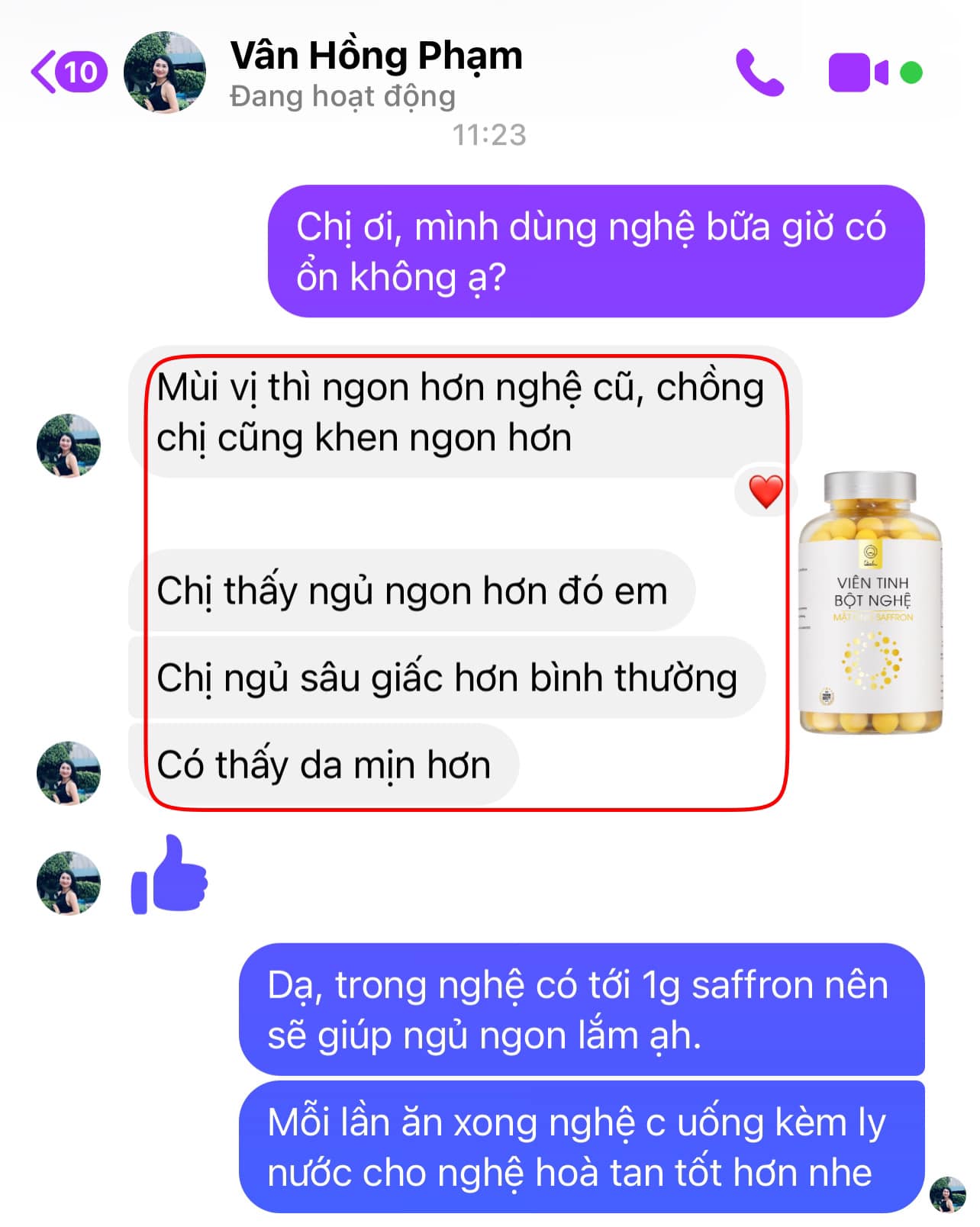 Viên TInh Bột Nghệ Mật Ong Saffron Osala