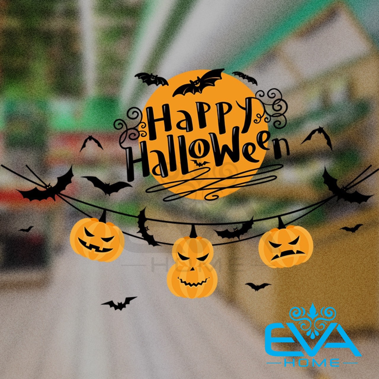 Decal dán tường trang trí halloween party xl625 không bị hư tường