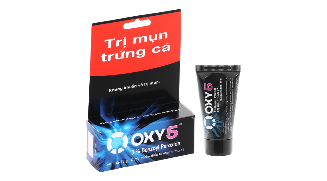 Kem Oxy 5 cho mụn bọc, mụn trứng cá tuýp 10g