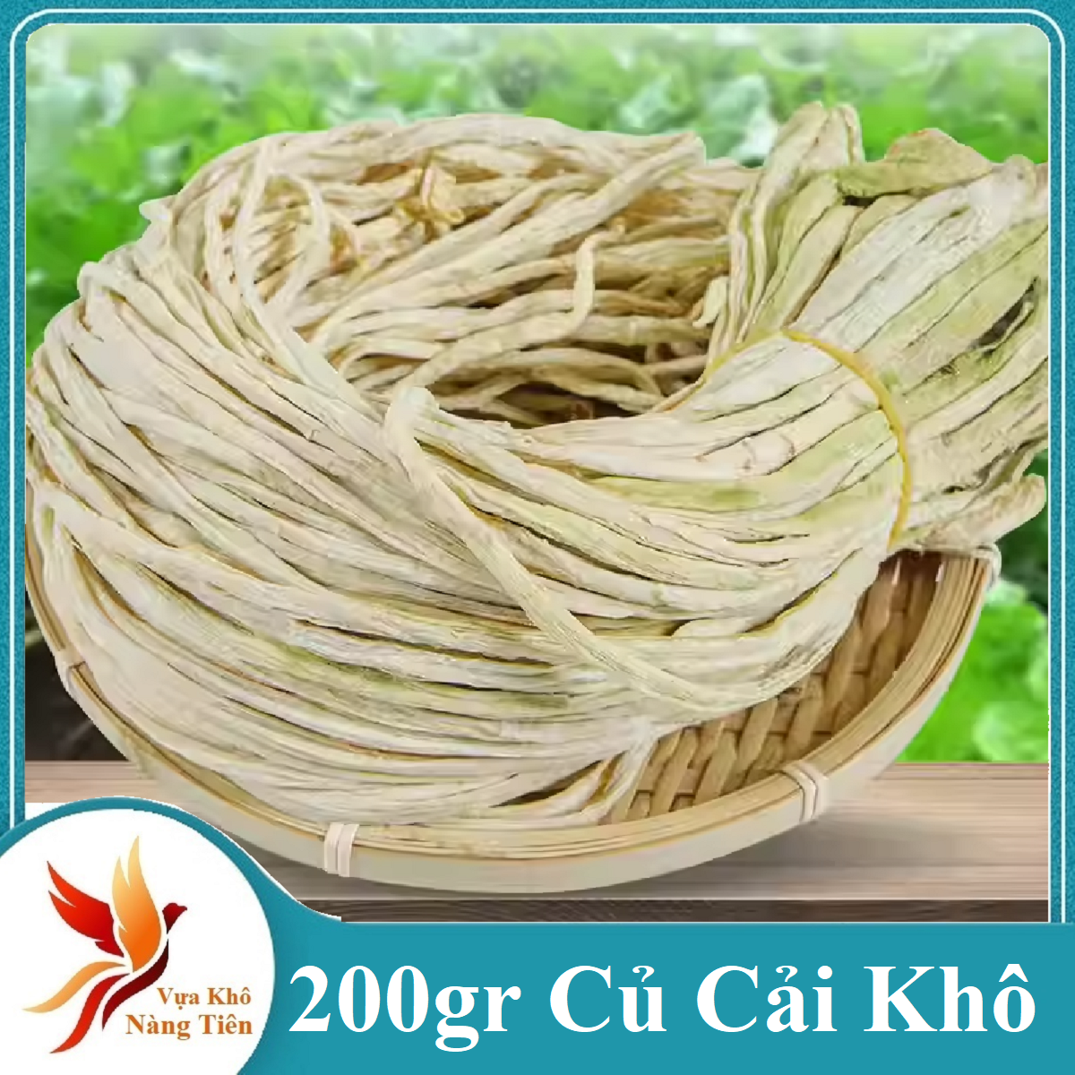 Củ Cải Trắng Phơi Khô Thượng Hạng, Củ cải trắng khô giòn ngon dinh dưỡng cao- Vựa Khô Nàng Tiên