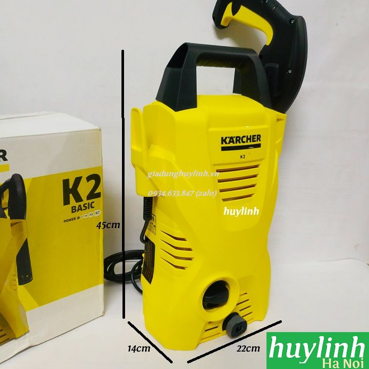 Máy rửa xe Karcher K2 Basic OJ - Tặng Voucher 100k TM