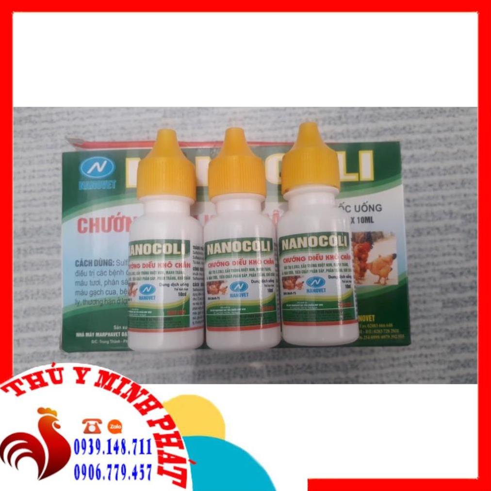 1 HỘP Nanocoli lọ . Chướng diều, khô chân gà, vịt, chim cảnh