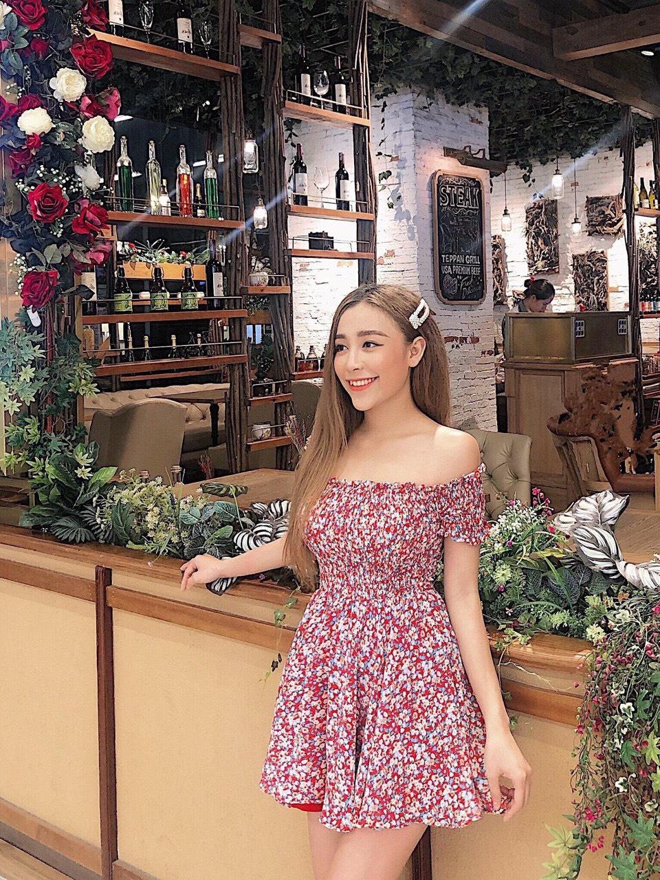 [HCM]ĐẦM HOA NHÍ NHÚN TRỄ VAI SIÊU HOT