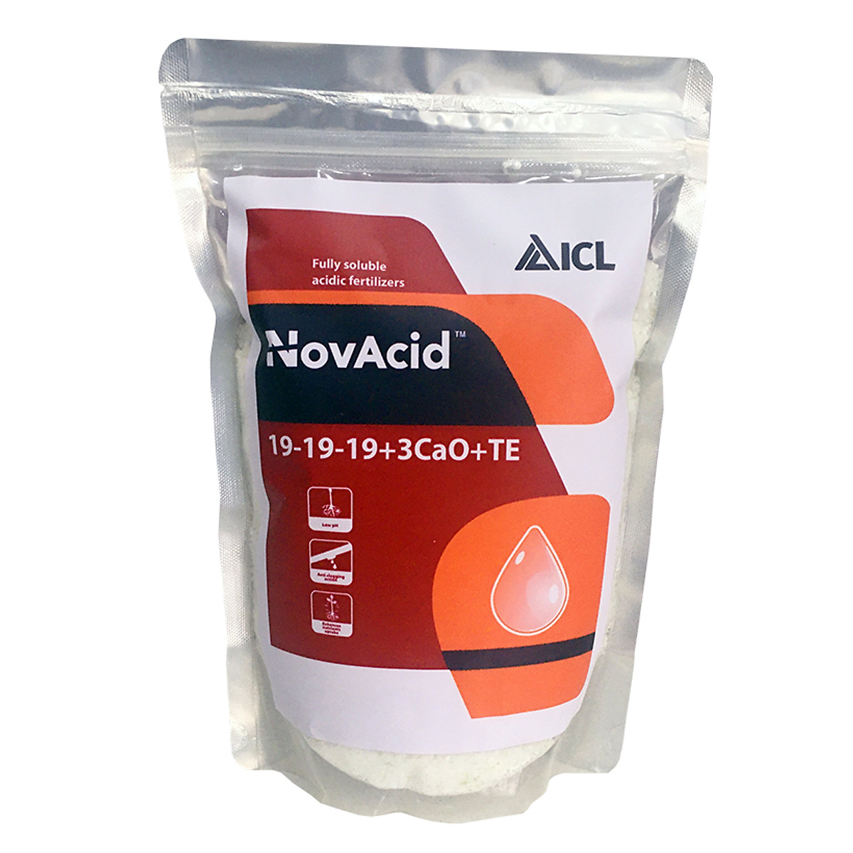 [HCM]Phân Bón Hoà Tan Israel NovAcid 19-19-19+3CaO+Te là Phân Bón Lá hòa tan  trong nước dùng qua hệ thống tưới nhỏ giọt hay tưới phun sương cho hoa và cây