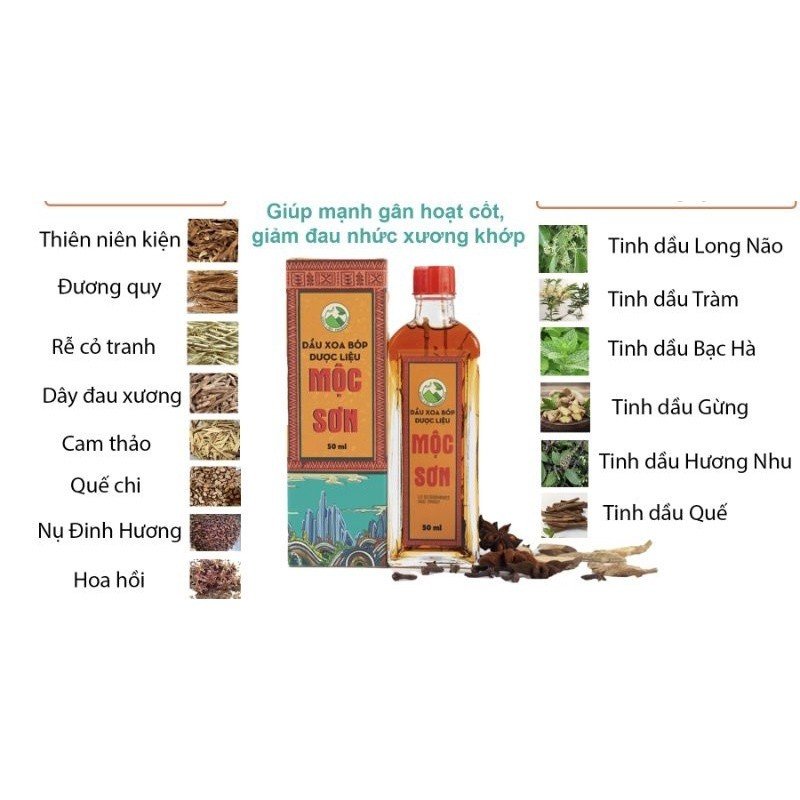 Dầu xoa bóp dược liệu mộc sơn