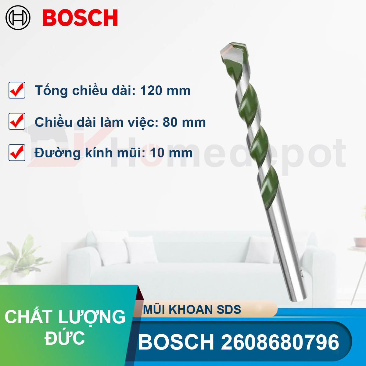 Bosch Multi-Purpose Bit 10X80X120Mm