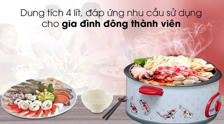 Lẩu điện 4L sunhouse SH525L