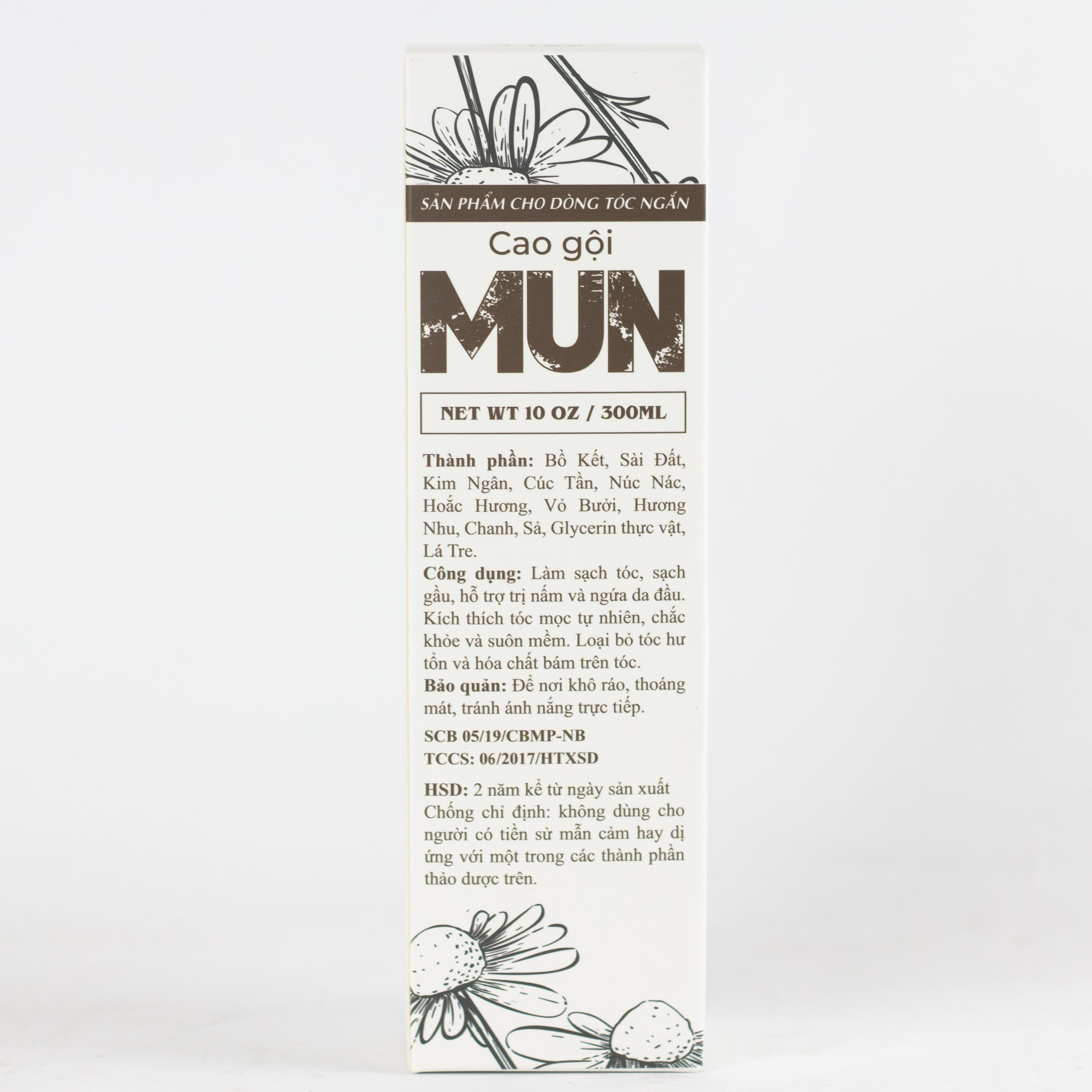 Cao gội thảo dược MUN 300ml