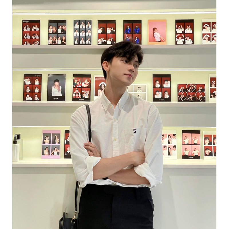 Áo sơ mi cổ cài SilenceStandard Oxford Classic Logo S/Basic