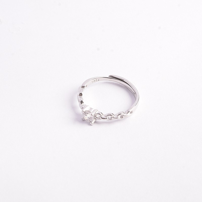 Nhẫn đôi bạc Dilys Mon Lilas  N112103/N112104