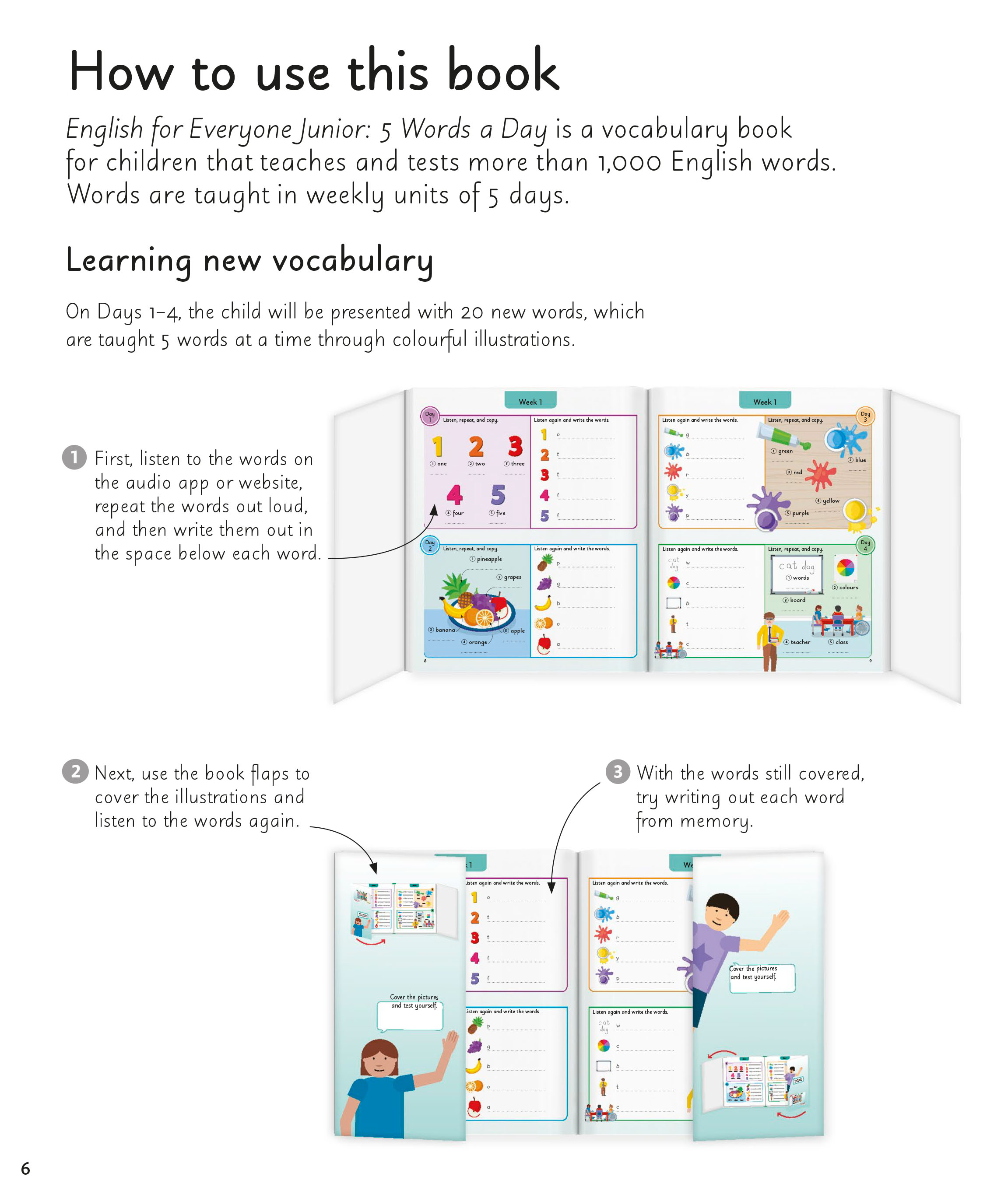English for Everyone Junior 5 Words a Day ( sách màu)